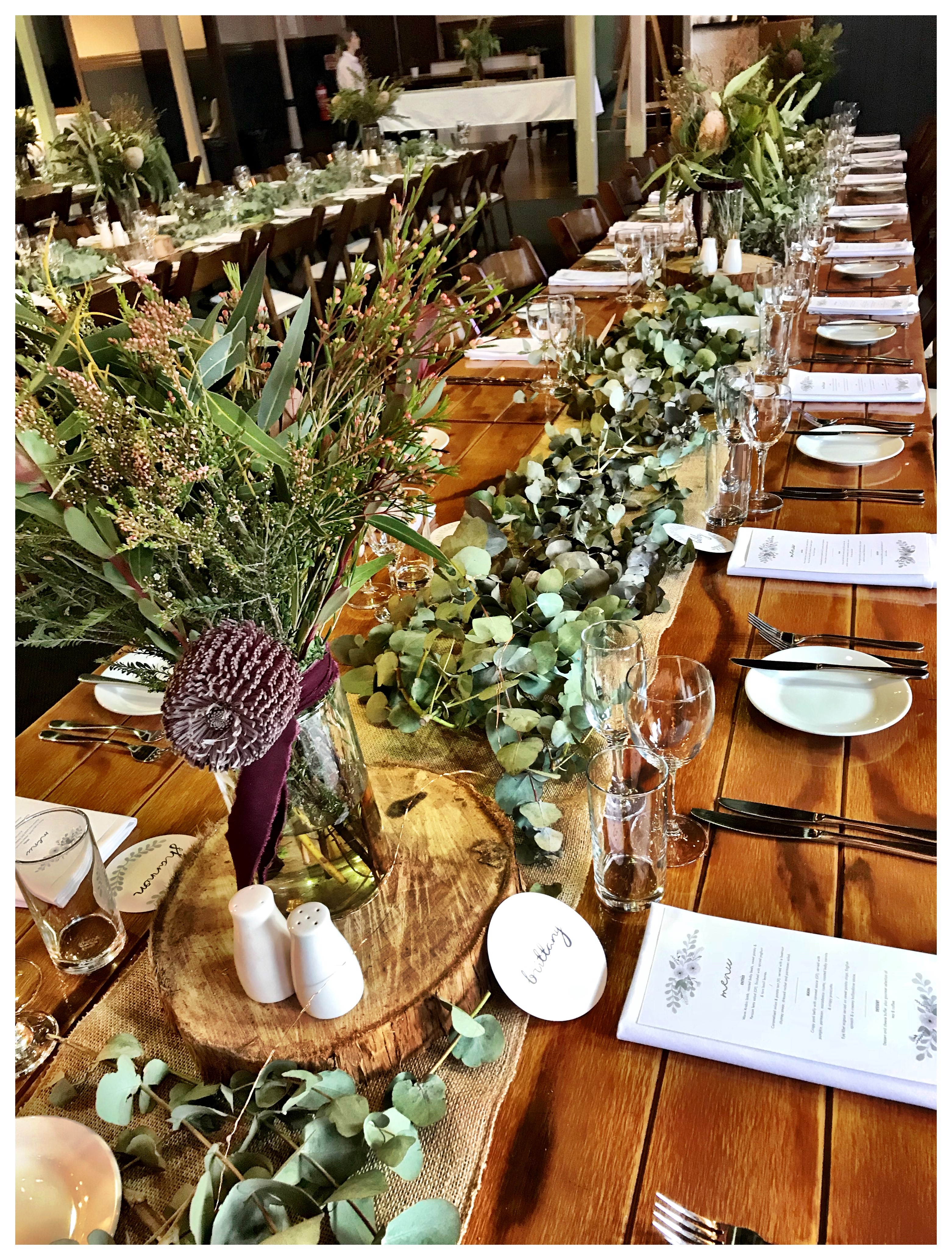 Selection of wines served at a Garnishes Catering event